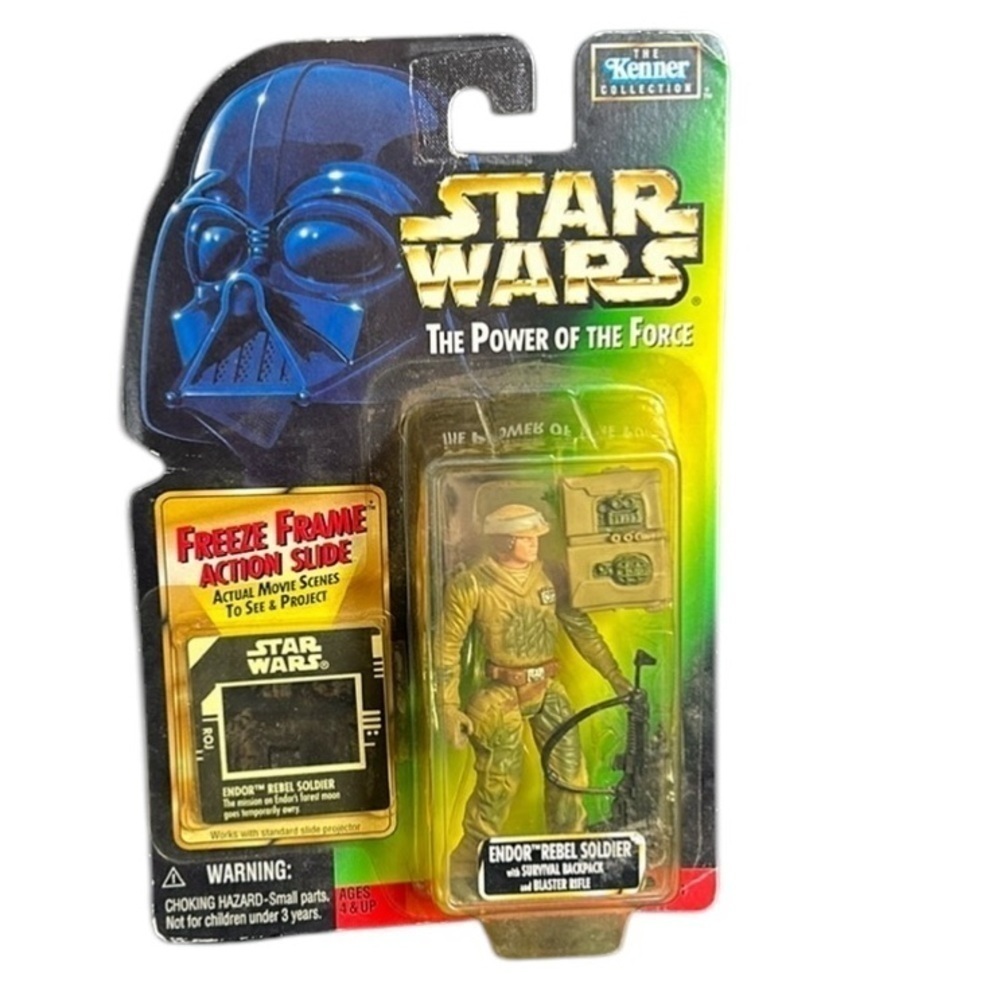 Vintage 1997 Star Wars Endor Rebel Soldier Freeze Frame Action Figure